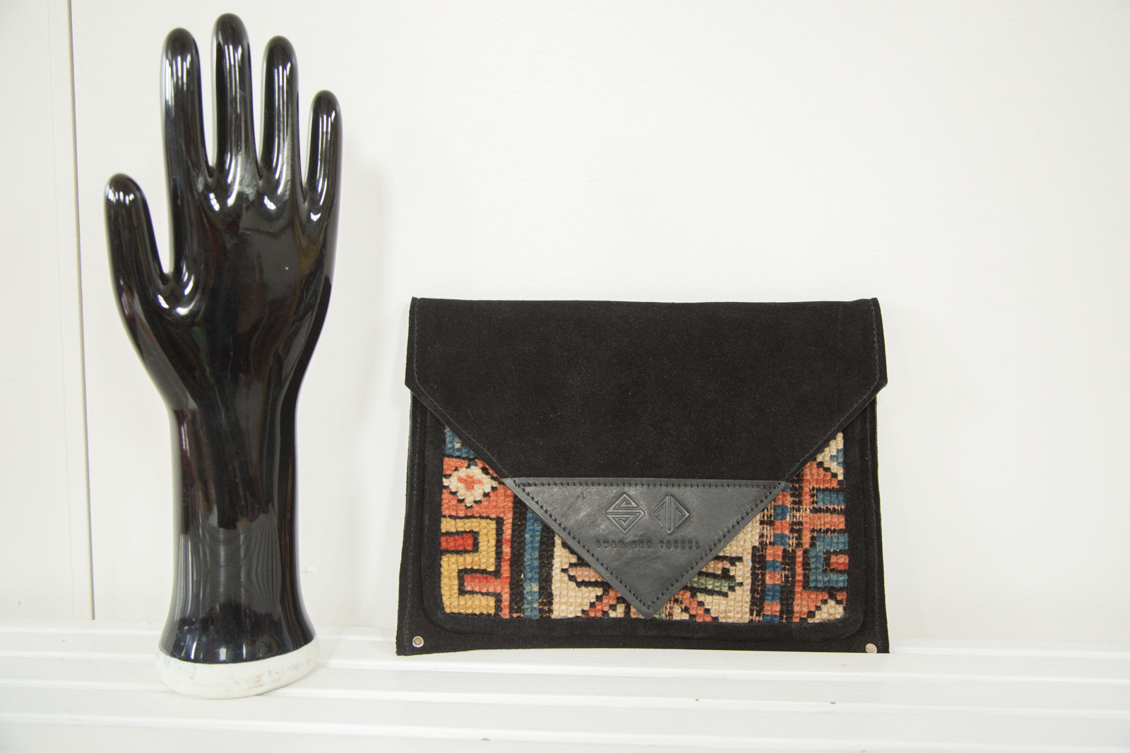 Handmade Rug Fragment Clutch