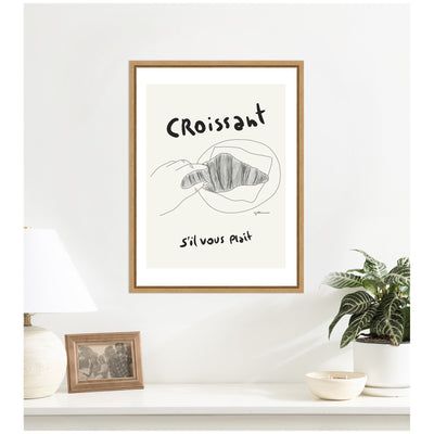 Breakfast Club by Gabrielly Guedes Framed Canvas Wall Art Print