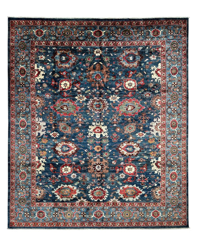 Trasitional Serapi Ghazni Wool Rug – 8' x 10’ – Intricate Floral Design by Rugistan - main product image for Resin Society