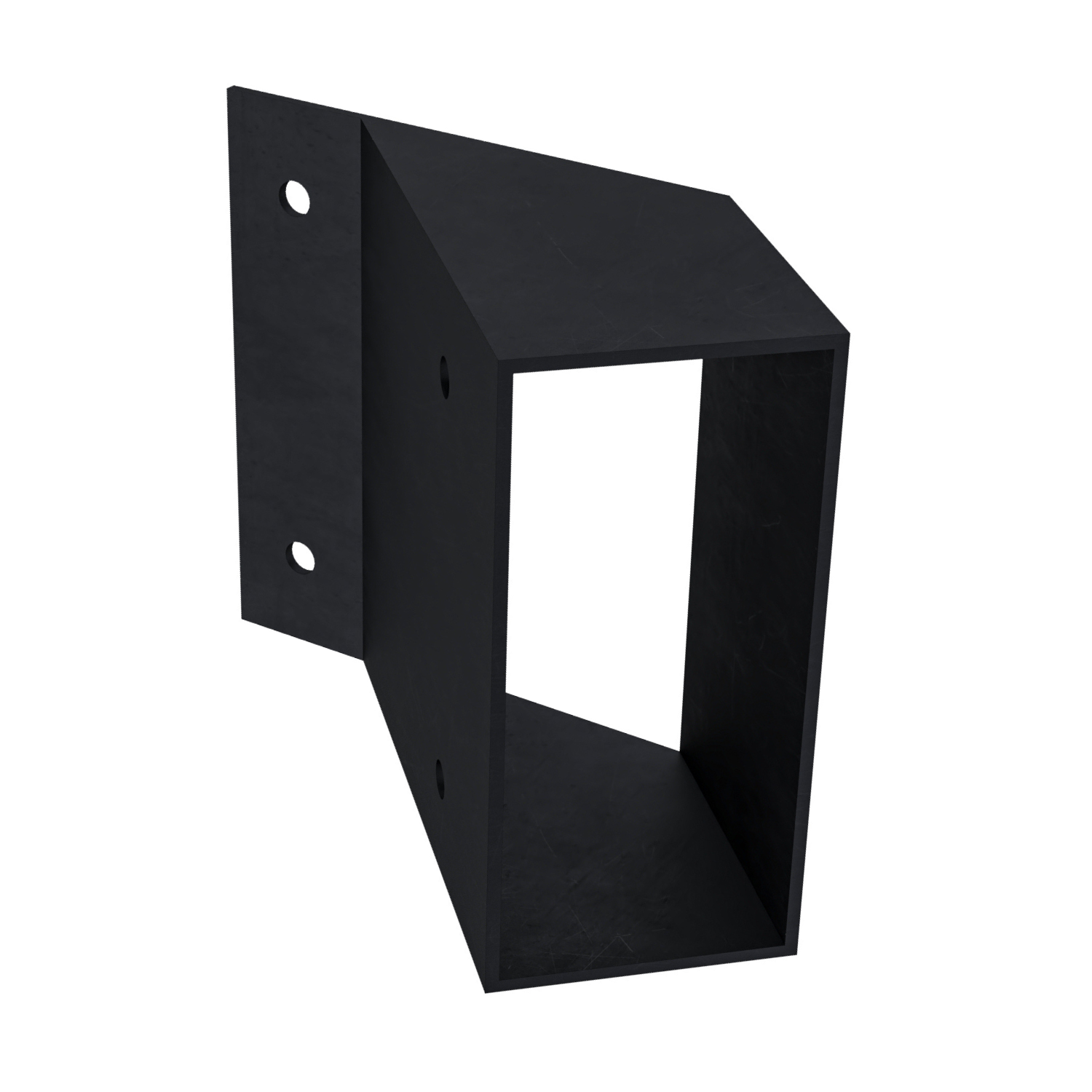 Zen Pergolas Pergola Roof Rafter 45° Angle Bracket in black finish