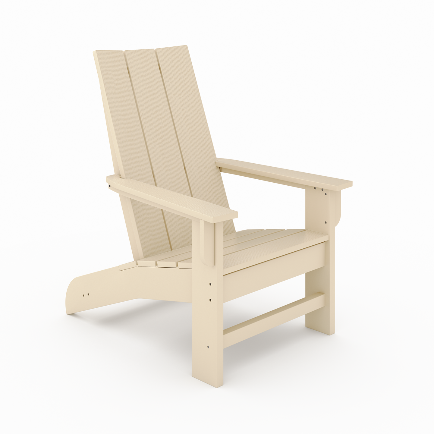 SoPoly Savannah Adirondack Chair in outdoor setting showing classic design and wide arms