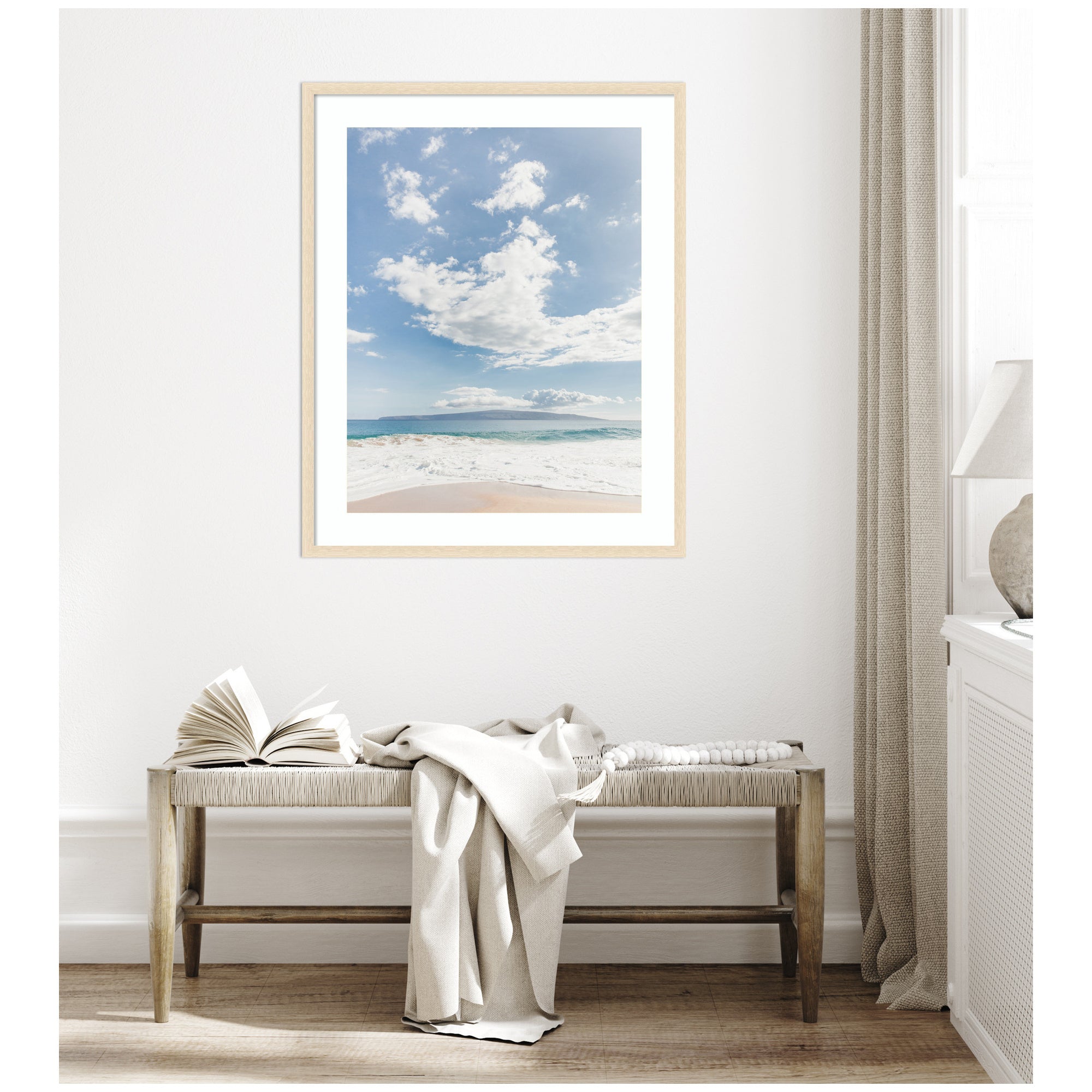 Framed Art Beach by Alicia Abla