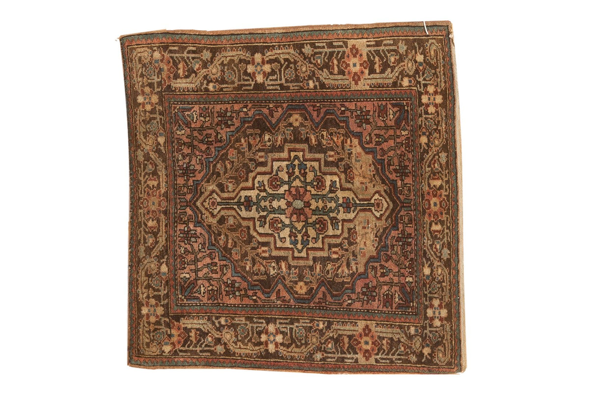 2x2 Vintage Josan Sarouk Square Rug Mat by Old New House® - main product image for Resin Society