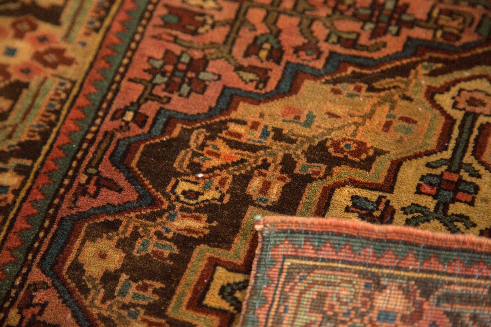 2x2 Vintage Josan Sarouk Square Rug Mat by Old New House® - product image 12 for Resin Society