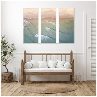 Layers of Water 3 Piece Framed Canvas Wall Art Set by Emiko and Mark Franzen F2 Images