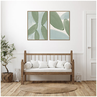 Natural Forms 01 & 02 2 Piece Framed Canvas Wall Art Set by Gabrielly Guedes