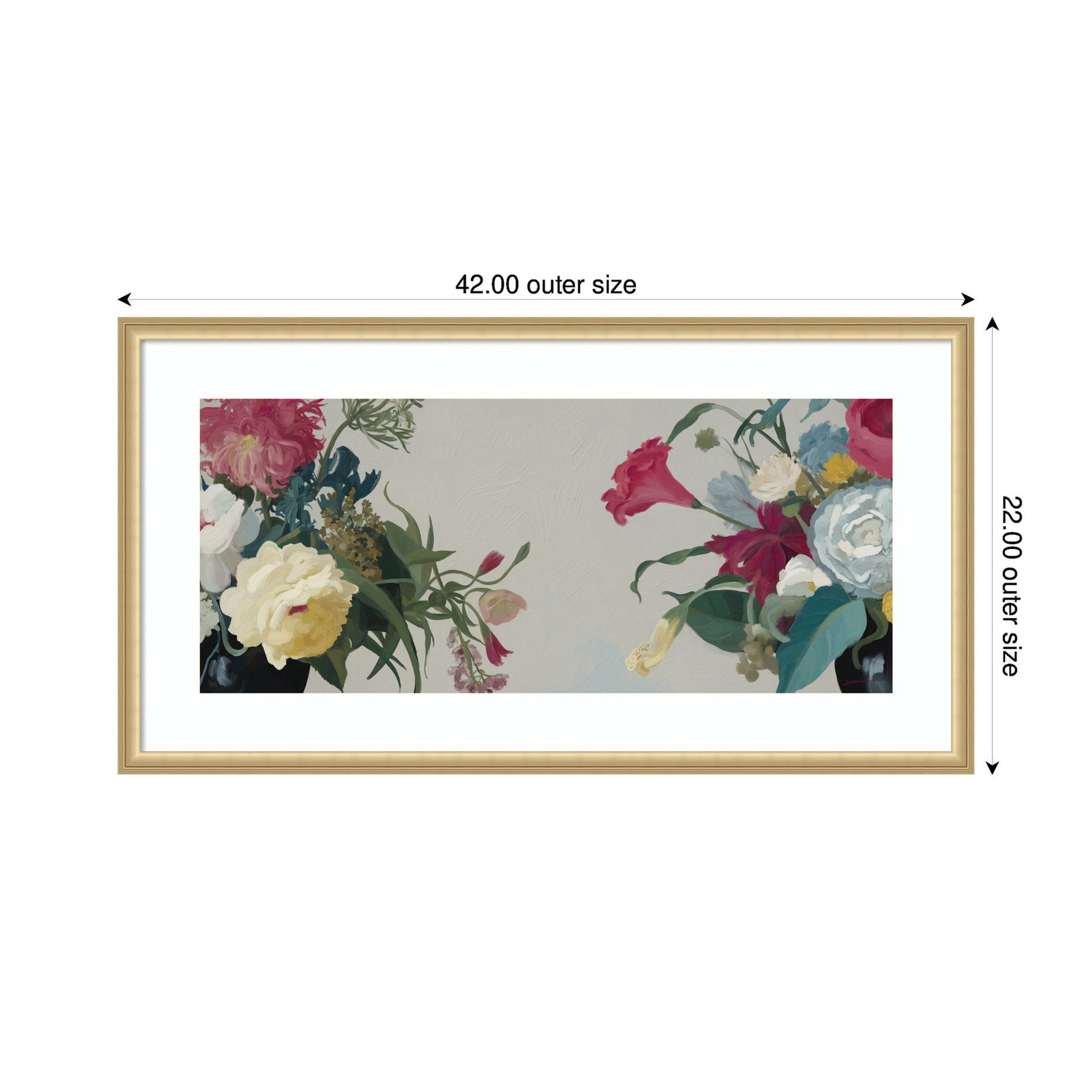 Romantic Blooms by Mary Sparrow Framed Wall Art Print