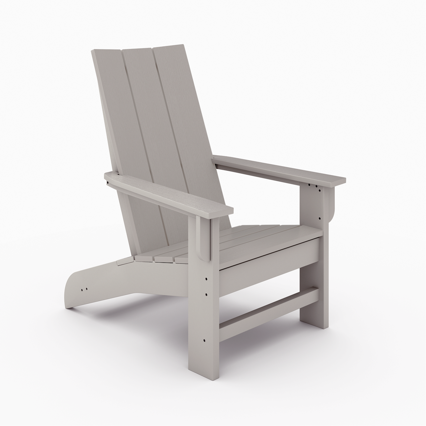 SoPoly Savannah Adirondack Chair in outdoor setting showing classic design and wide arms