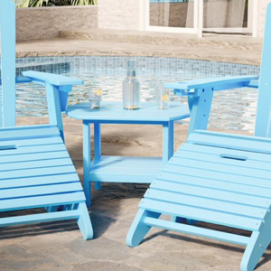 SoPoly 25 inch St. Simons Oval Side Table in multiple colors