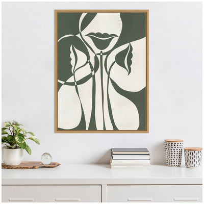 Sylvie Bound by Beauty 5 Framed Canvas by Shatha Al Dafai