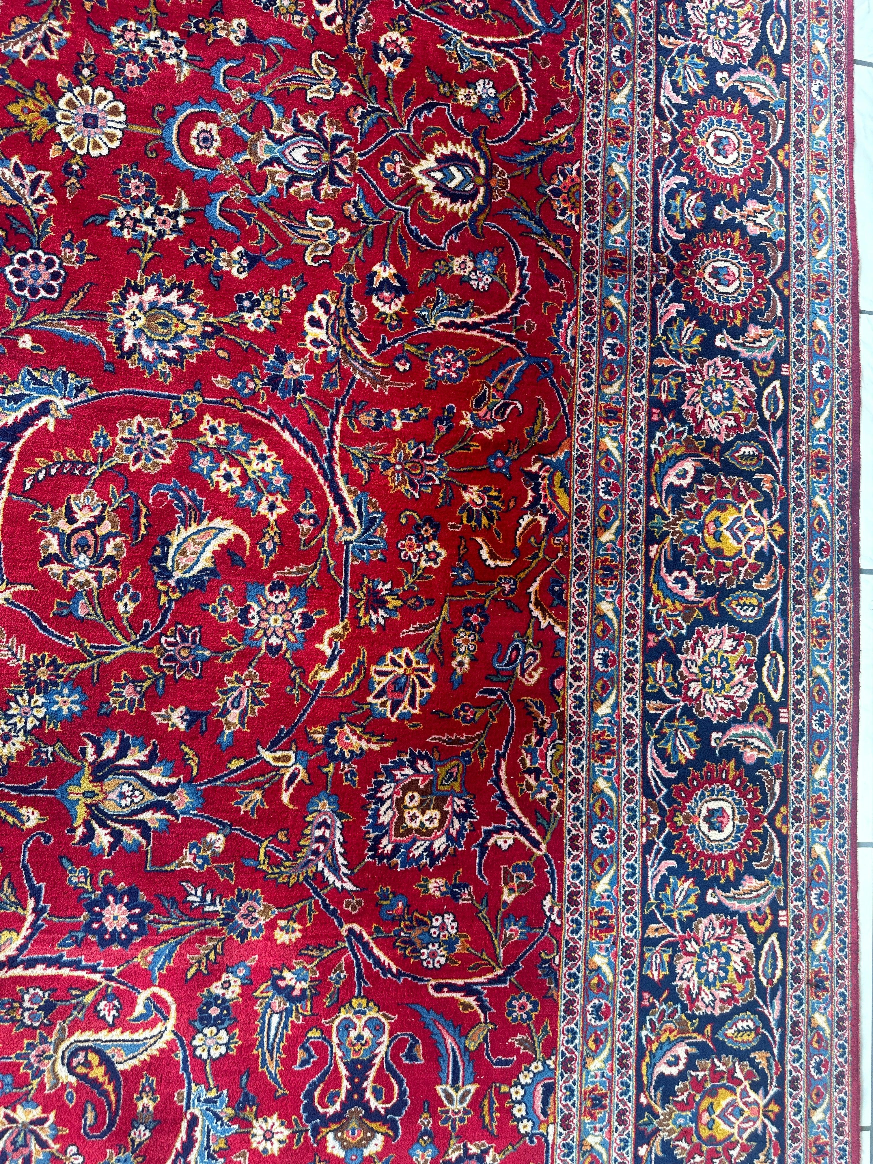 Incredible Persian Kashan All Over Wool Rug 10’2” x 14’ by Rugistan - product image 15 for Resin Society