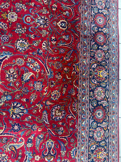 Incredible Persian Kashan All Over Wool Rug 10’2” x 14’ by Rugistan - product image 15 for Resin Society