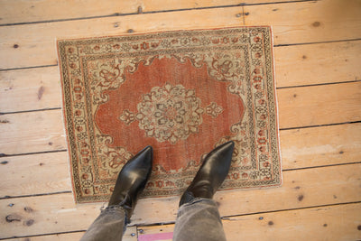 2x2.5 Distressed Antique Jalili Tabriz Rug Mat by Old New House® - product image 2 for Resin Society