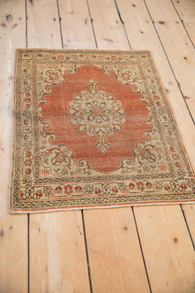2x2.5 Distressed Antique Jalili Tabriz Rug Mat by Old New House® - product image 4 for Resin Society