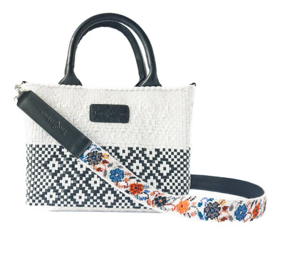 Tin Marin White Small Woven Crossbody Bag by Tin Marin Brand - product image 9 for Resin Society
