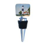 Wine Bottle Stopper with Big Sable Lighthouse design on top