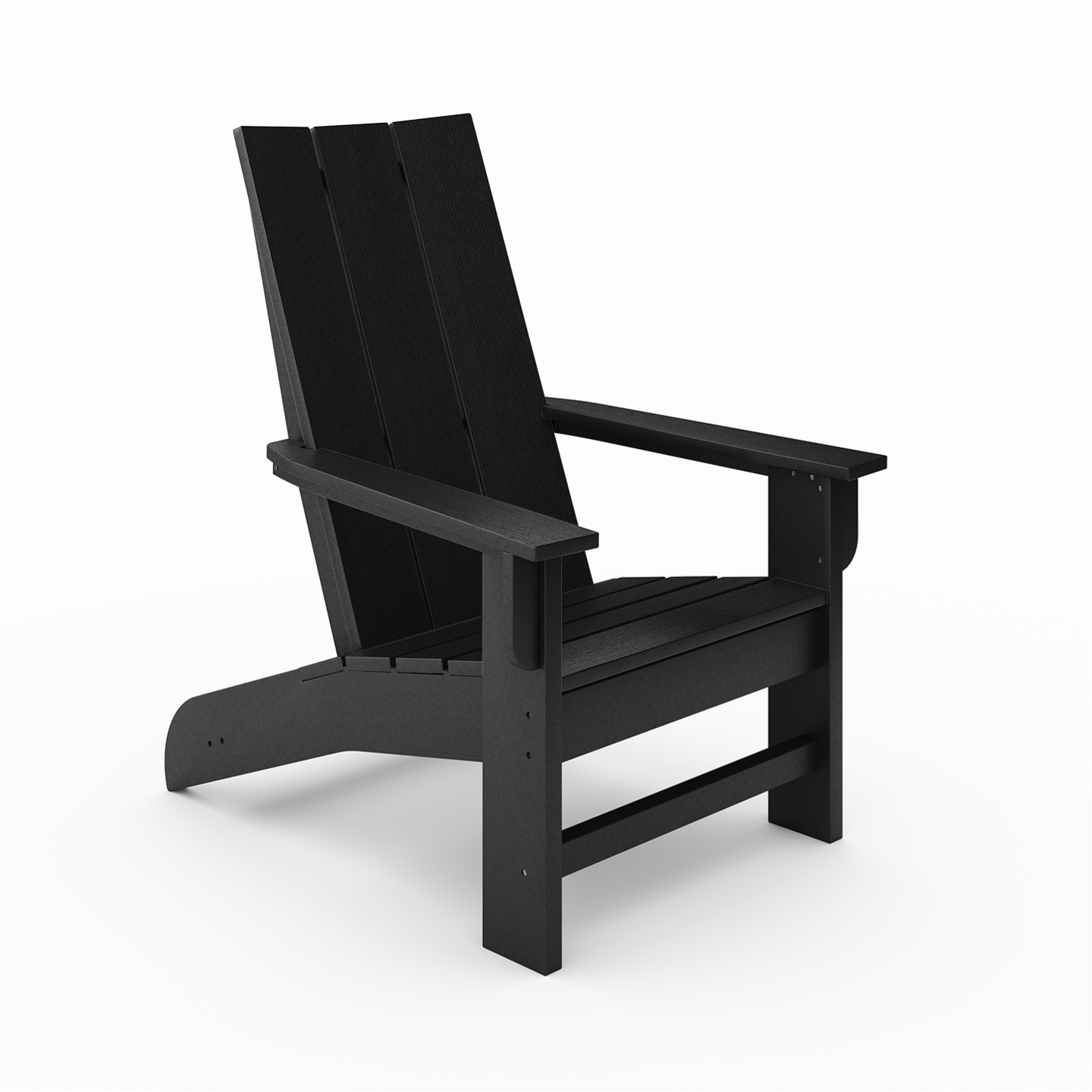 SoPoly Savannah Adirondack Chair in outdoor setting showing classic design and wide arms