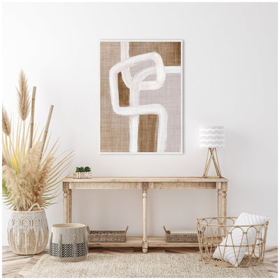 Sylvie Rhythmic Lines l Framed Canvas by Nikita Jariwala