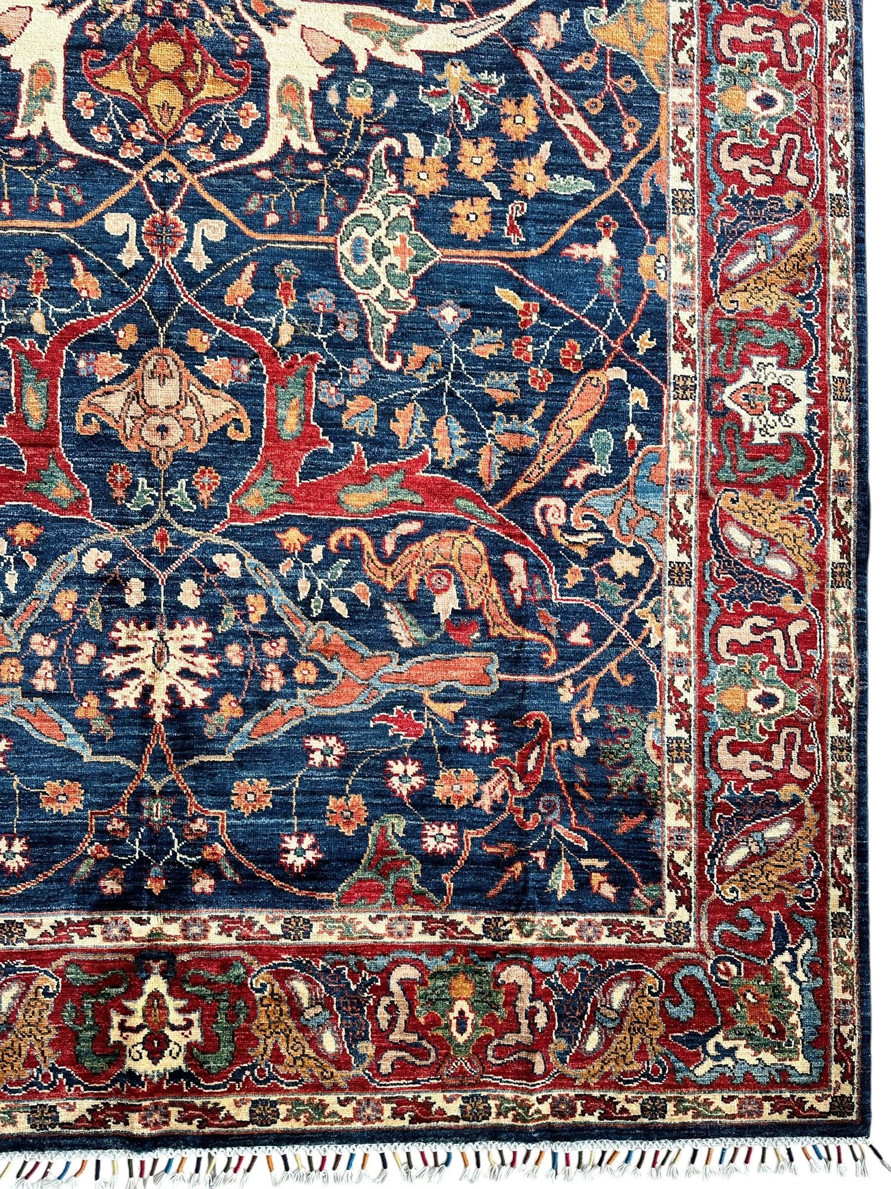Hand-Knotted Afghani Bidjar Ghazni Wool Rug – 6'7" x 9'10" – Elegant by Rugistan - product image 7 for Resin Society