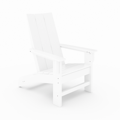 SoPoly Savannah Adirondack Chair in outdoor setting showing classic design and wide arms