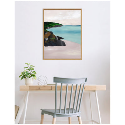 Sylvie Seascape Framed Canvas by Nikita Jariwala