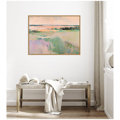 Sylvie Pastel Horizon III Framed Canvas by Amy Lighthall