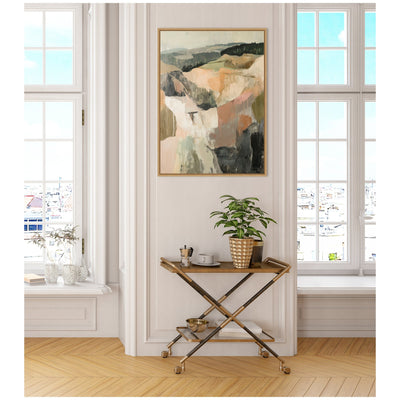 Sylvie Tonal Mountains I Framed Canvas by Amy Lighthall