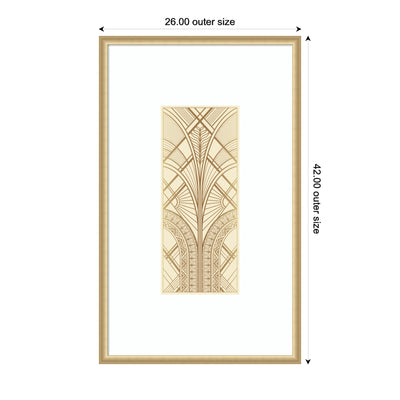 Retro Art Deco Glam Abstract by The Creative Bunch Studio Framed Wall Art Print