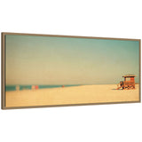 Framed canvas wall art titled Lido Revisited Panel by Alicia Bock in Sylvie dark gold frame
