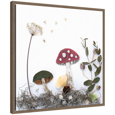 Mushroom No.
2 by Madeline Jeppesen Framed Canvas Wall Art Print