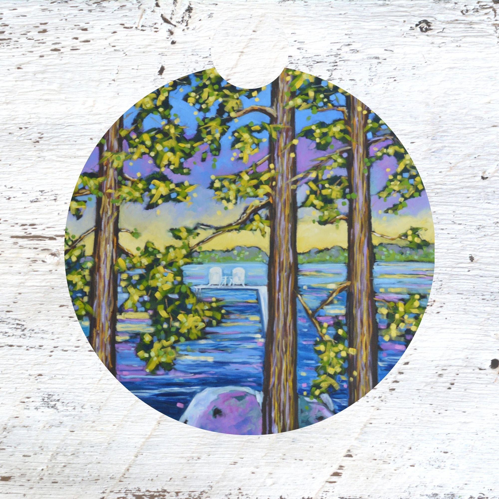 Car Coaster: Weekend Getaway. Artist Christi Dreese by Dreese Fine Art - Resin Society