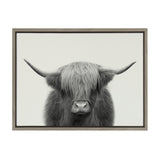 Sylvie Hey Dude Highland Cow Framed Linen Canvas by kateandlaurel - product image 20 for Resin Society
