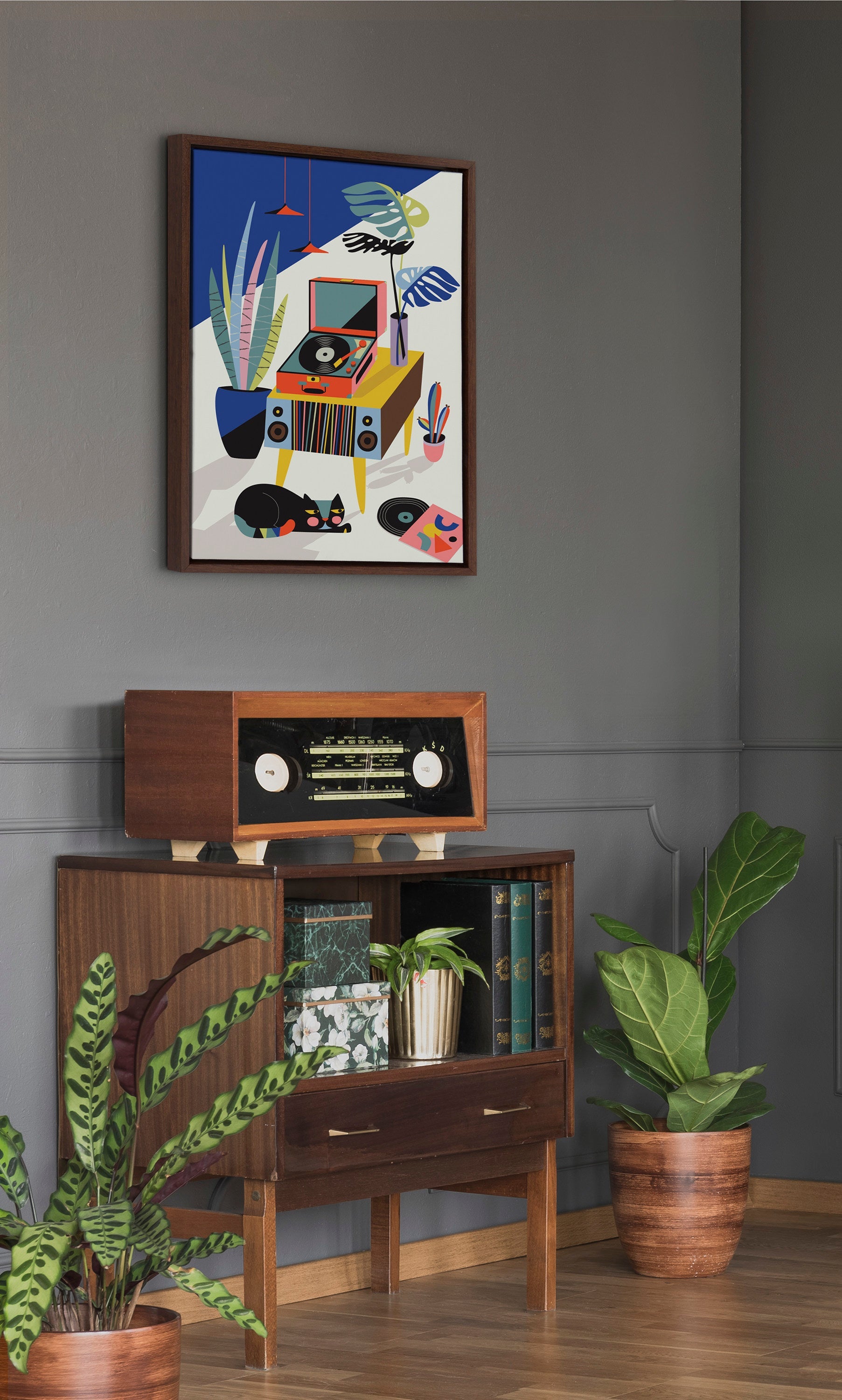 Sylvie Chill Out Saturday Framed Canvas