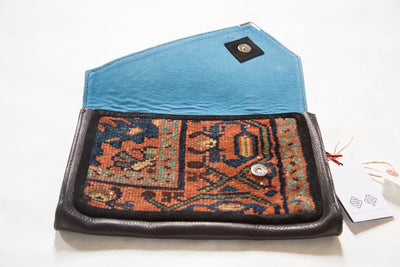 Handmade Rug Fragment Clutch