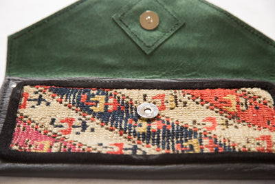 Handmade Rug Fragment Clutch