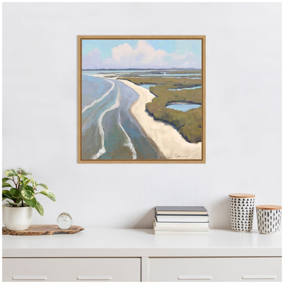 Sylvie Coastal Visions Framed Canvas by Mary Sparrow