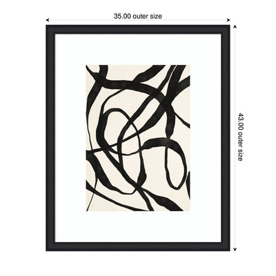 Framed Art Black Twist 4 by Alicia Bock