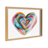 Blake Labyrinth Heart Framed Printed Glass by kateandlaurel - main product image for Resin Society