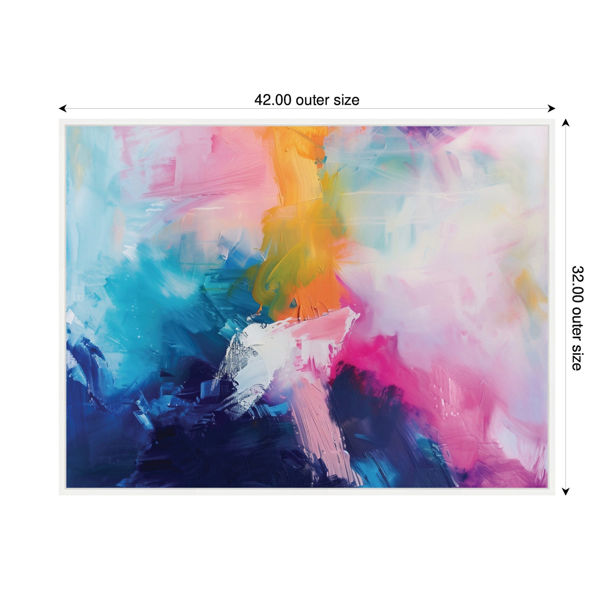 Sylvie Bright Abstract I Framed Canvas by Amy Lighthall