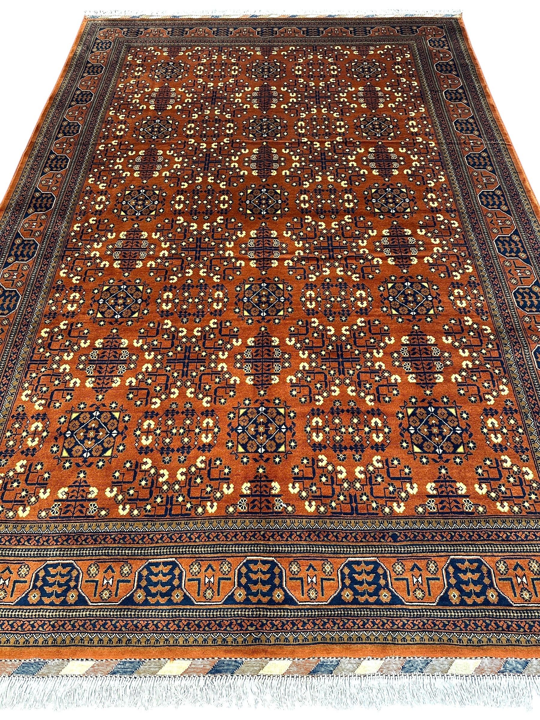 Hand-Knotted Afghani Bukharayi Rug by Rugistan - product image 3 for Resin Society