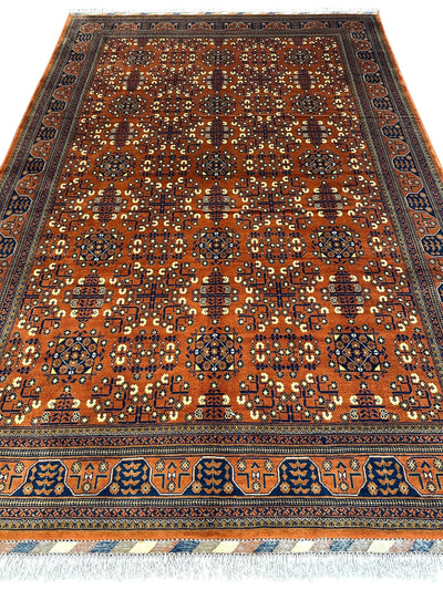 Hand-Knotted Afghani Bukharayi Rug by Rugistan - product image 3 for Resin Society