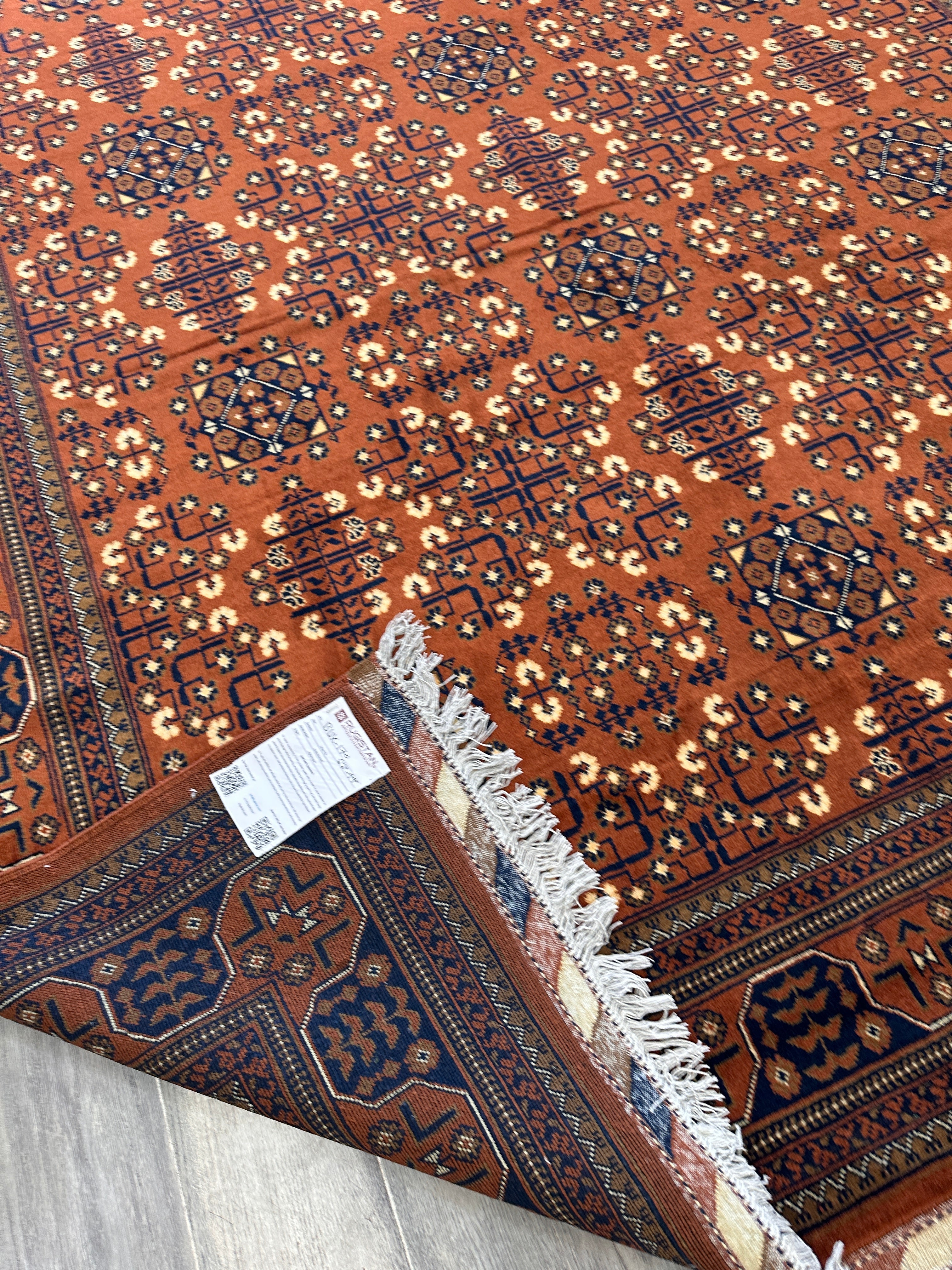 Hand-Knotted Afghani Bukharayi Rug by Rugistan - product image 10 for Resin Society