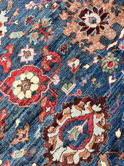Trasitional Serapi Ghazni Wool Rug – 8' x 10’ – Intricate Floral Design by Rugistan - product image 15 for Resin Society