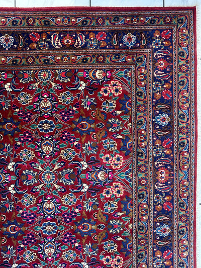Persian Mashhad I Fine Allover Rug Wool 7 x 10 by Rugistan - product image 12 for Resin Society