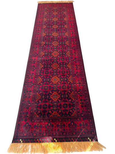 Afghani Fine Knots Bukhara Runner 2’10” x 9’10” by Rugistan - product image 2 for Resin Society
