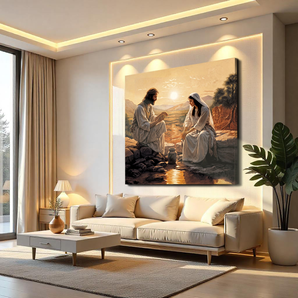 Samaritan at the Well Faith Wall Art III by Tailored Canvases - product image 2 for Resin Society
