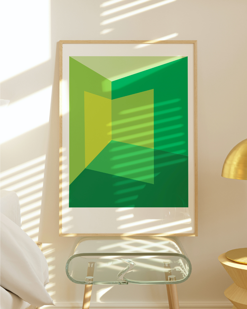 Light Corner: Greens - Fine Art Giclée Print by Holly McWhorter by Holly McWhorter Art: Paintings and Art Prints - product image 2 for Resin Society