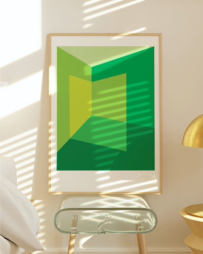Light Corner: Greens - Fine Art Giclée Print by Holly McWhorter by Holly McWhorter Art: Paintings and Art Prints - product image 2 for Resin Society