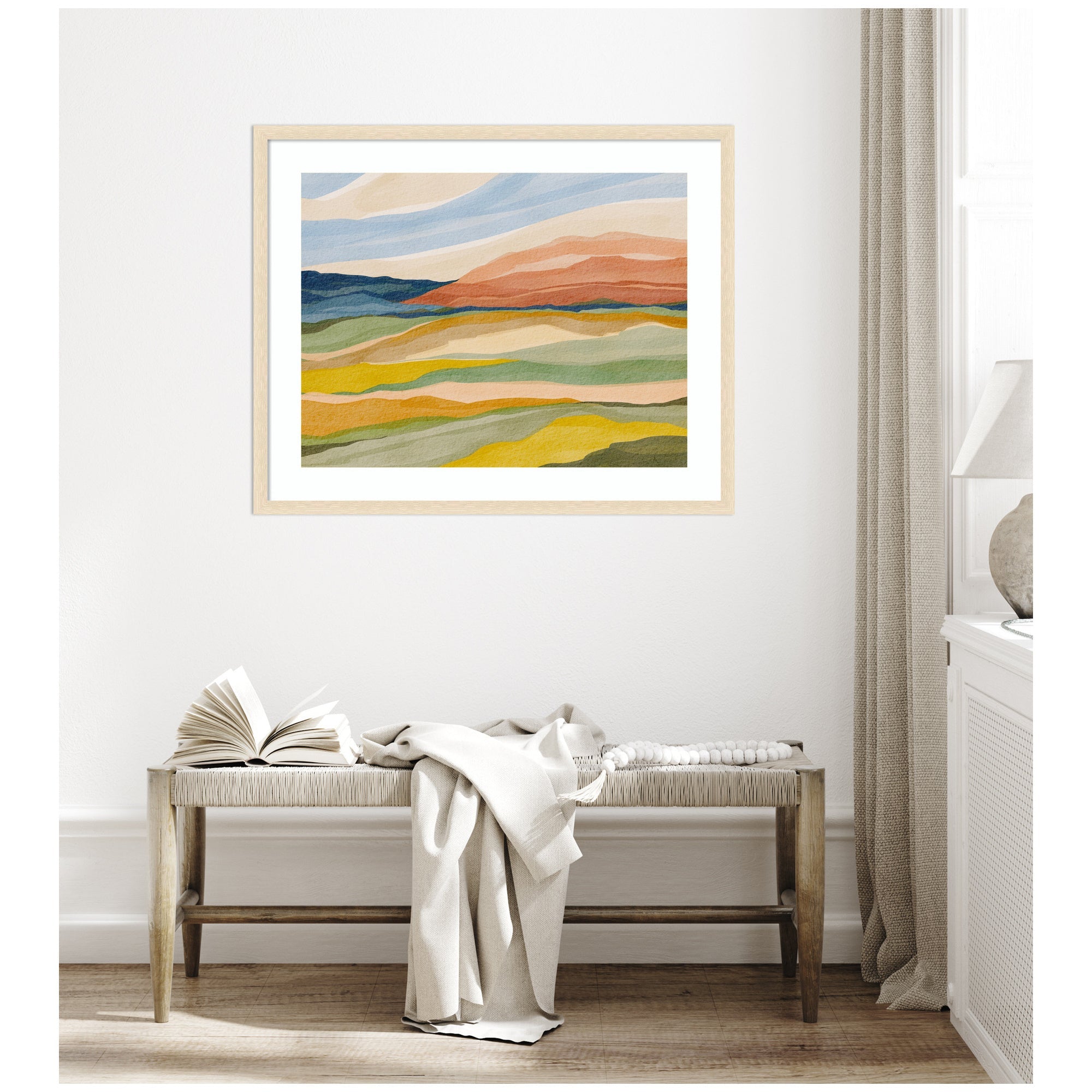 Framed Art Vibrant Rhythm by Nikita Jariwala