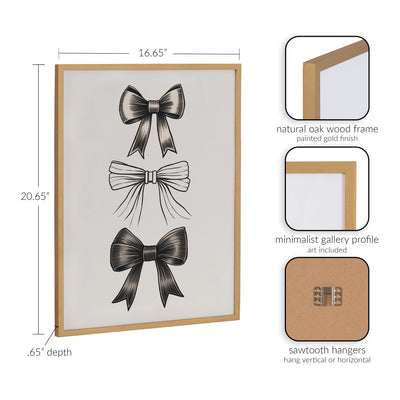 Gallery Coquette Preppy Retro Girly Black Bows Print by kateandlaurel - product image 9 for Resin Society